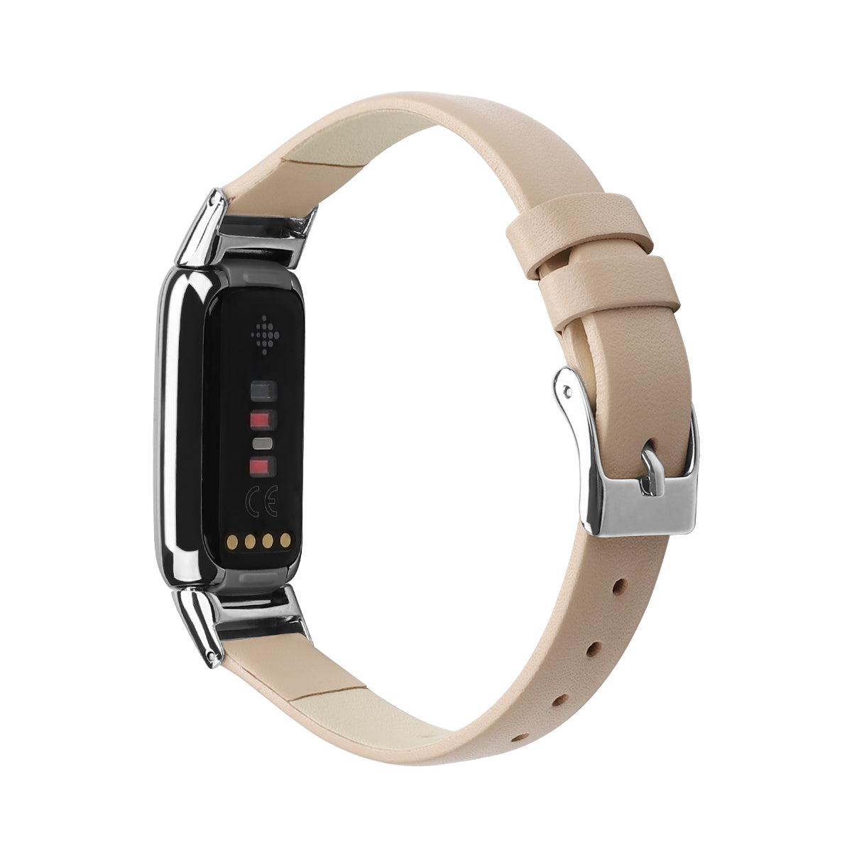 Genuine Leather Watch Strap Adjustable Watchband Replacement Size L (14.3+9.4cm) for Fitbit Luxe Genuine Leather Watch Strap Adjustable Watchband Replacement Size L (14.3+9.4cm) for Fitbit Luxe